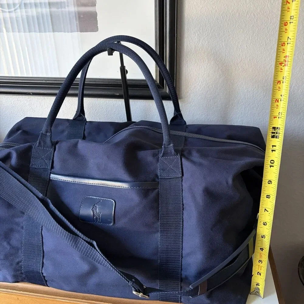 Vintage Polo Ralph Lauren Travel Duffle Bag in Navy